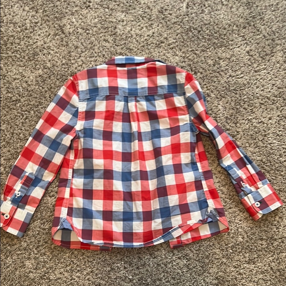 Mini Boden Colorful Gingham Kids Shirt - Picture 4 of 4